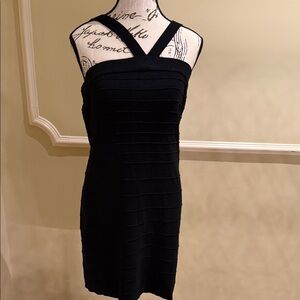 Chic Black Strapless Dress